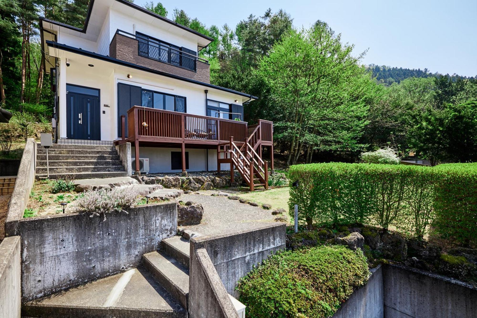 Aoki 富士河口湖眺望 Bbq送迎ok 貸切大型別荘 Exterior foto